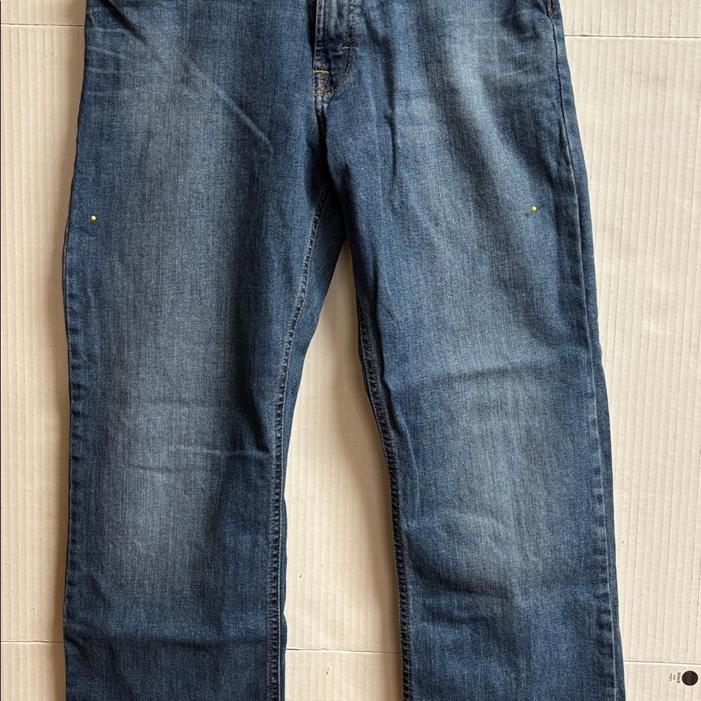 Wrangler Men's  Relaxed Bootcut Blue Jeans Size 32 X 32 - Picture 4 of 7